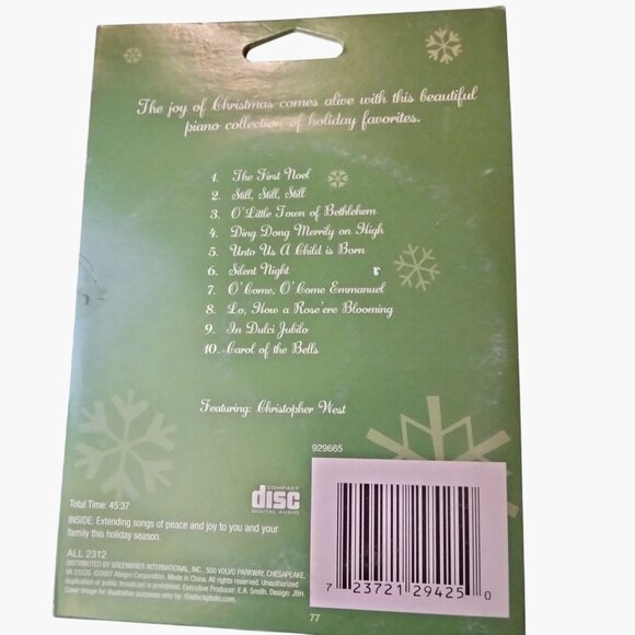 CD Christmas Card The First Noel Christmas Piano Collection Christopher West - Picture 2 of 5